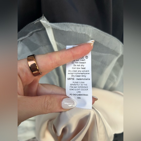 House of CB 'Mademoiselle' Black Satin Tulle Midi Dress - Picture 14 of 16